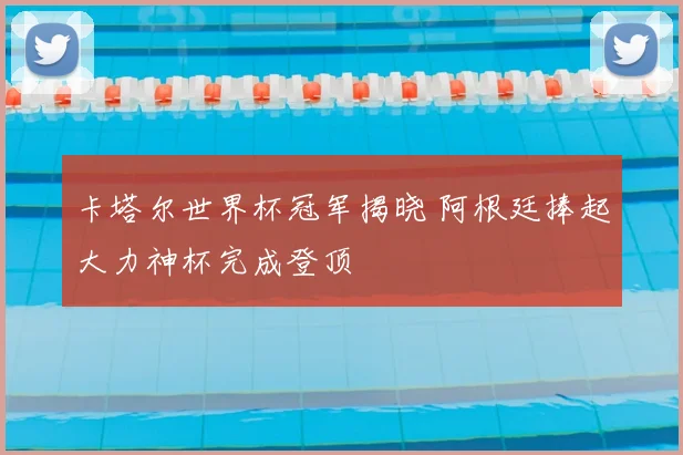 卡塔尔世界杯冠军揭晓 阿根廷捧起大力神杯完成登顶